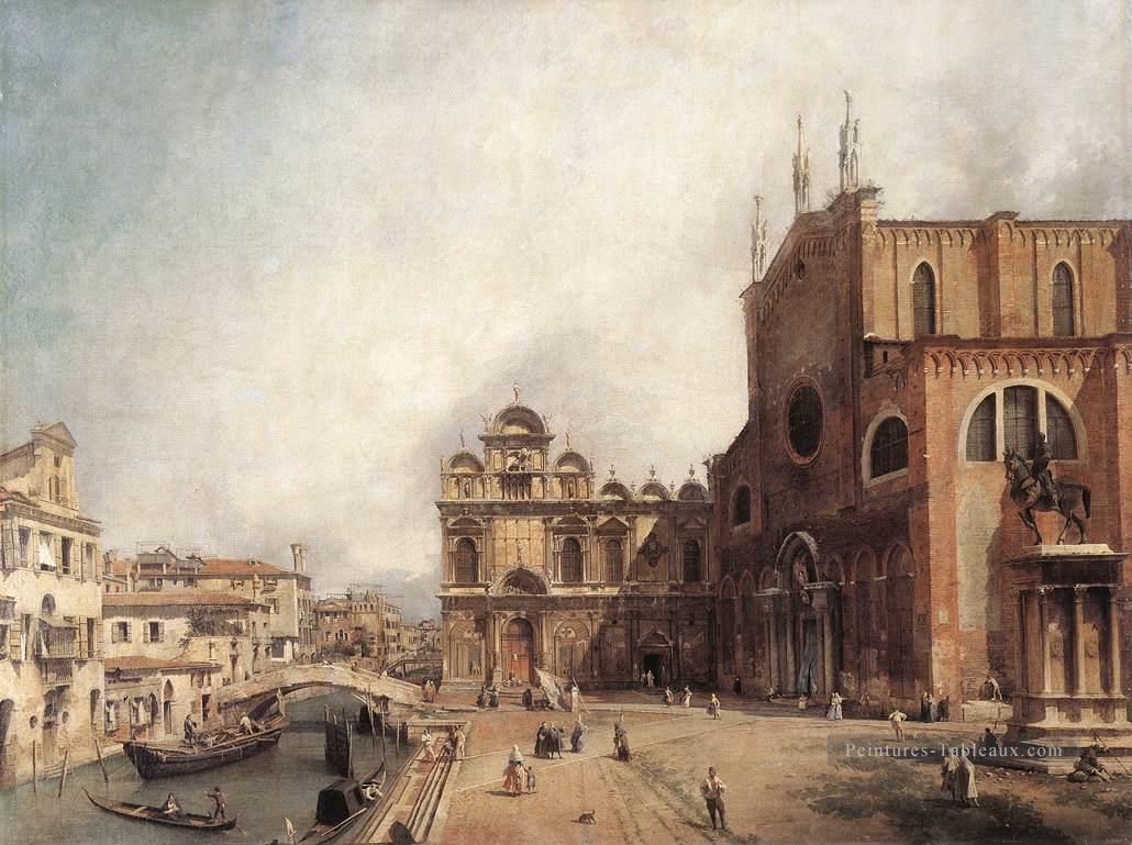 CANALETTO santi Giovanni E Paolo et la Scuola di San Marco Canaletto Venise Peintures à l'huile